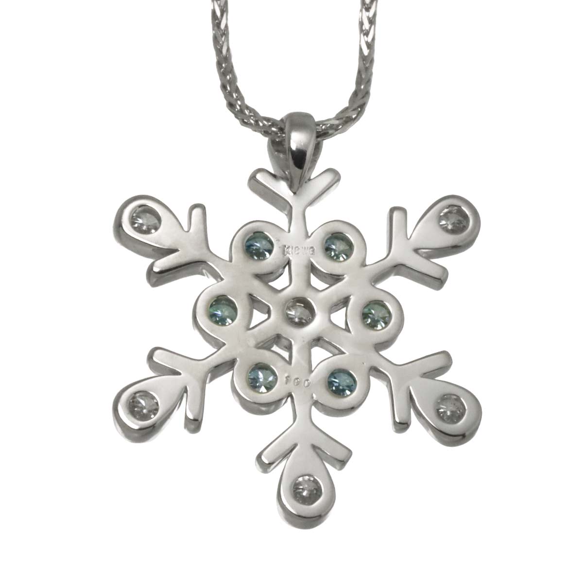 Diamond 1.00ct Necklace 18K WG White Gold 750