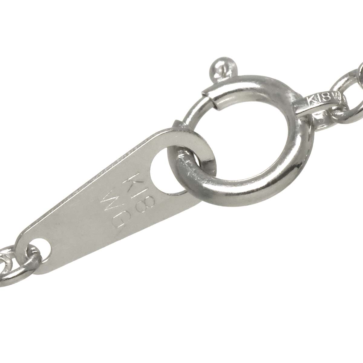 Diamond 1.00ct Necklace 18K WG White Gold 750