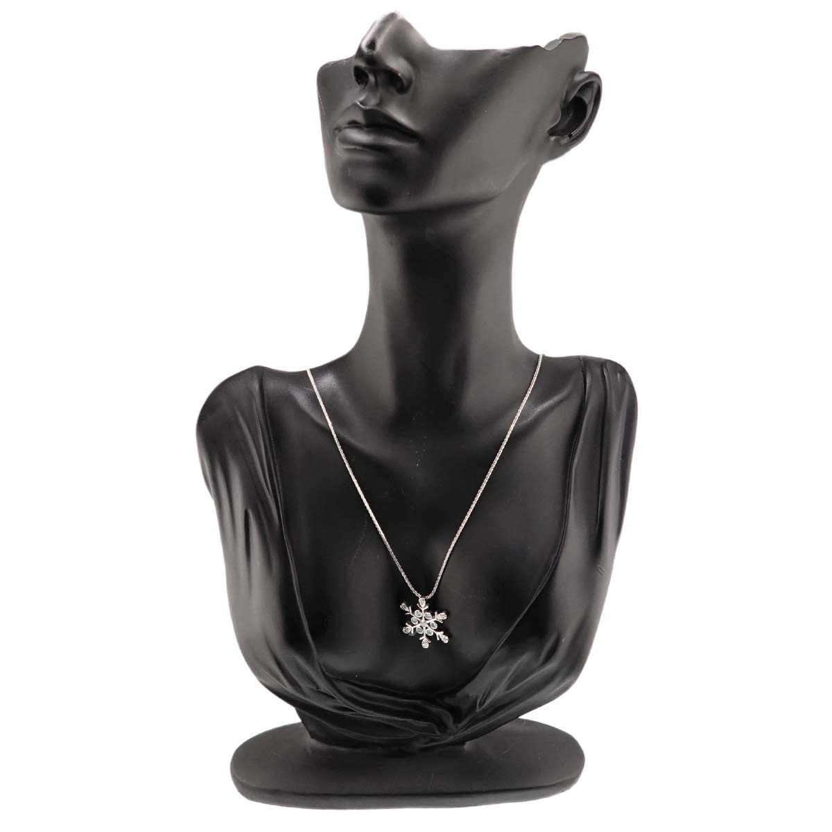 Diamond 1.00ct Necklace 18K WG White Gold 750