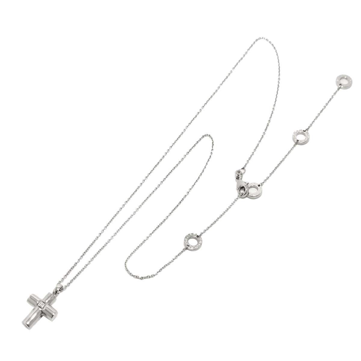 Latin Cross Diamond 1P Necklace Pt Platinum