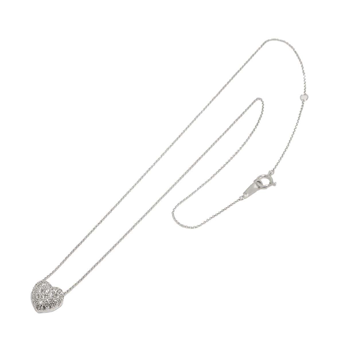 Diamond 0.50ct Necklace 18K WG White Gold 750