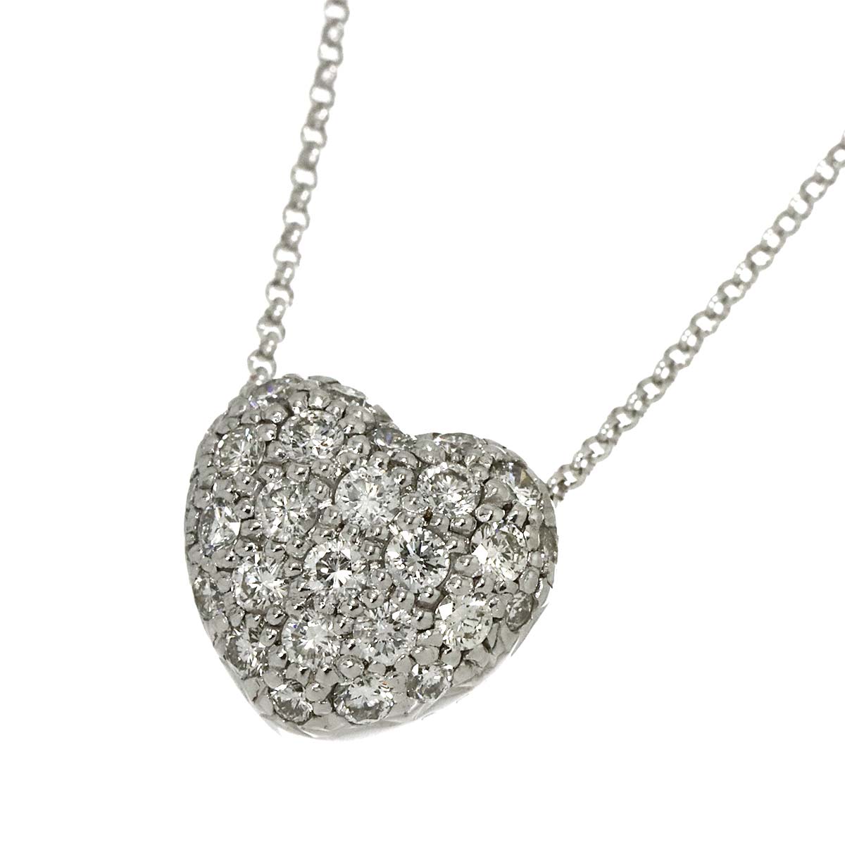 Diamond 0.50ct Necklace 18K WG White Gold 750