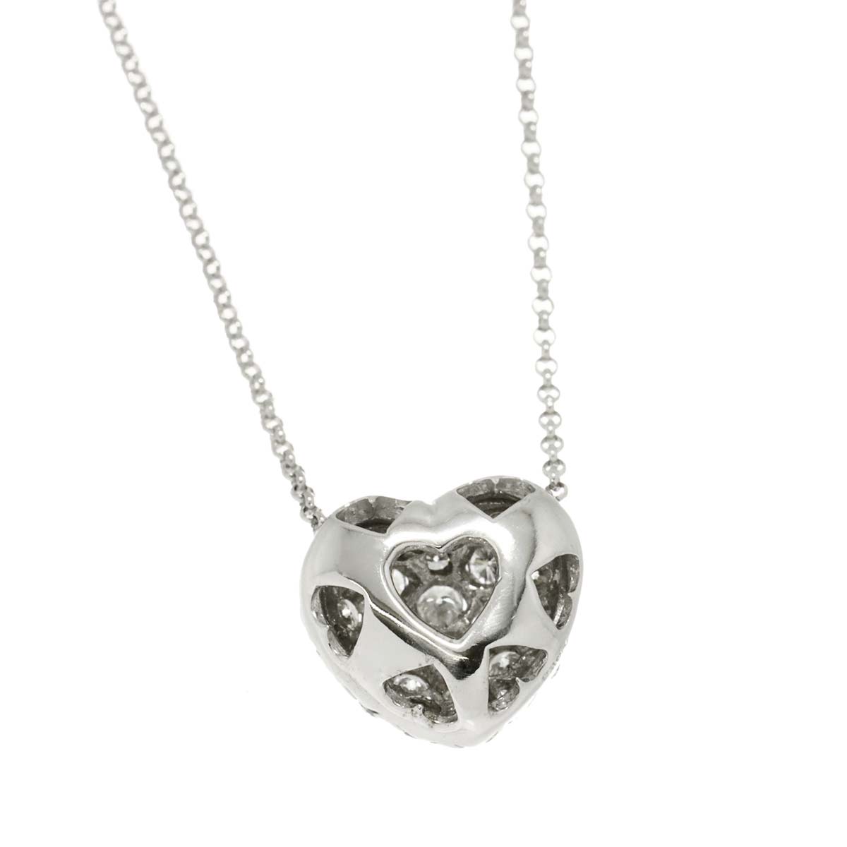 Diamond 0.50ct Necklace 18K WG White Gold 750