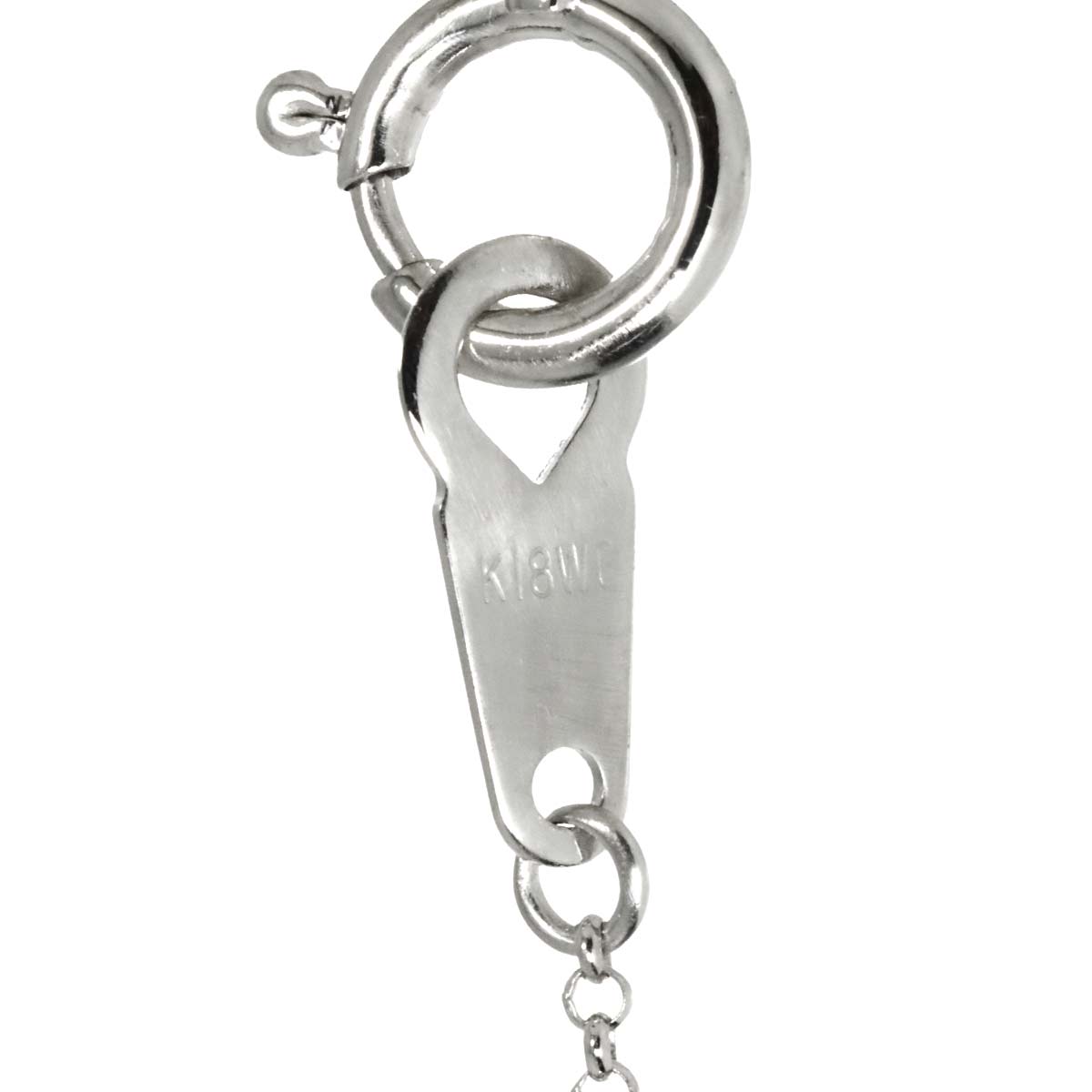 Diamond 0.50ct Necklace 18K WG White Gold 750