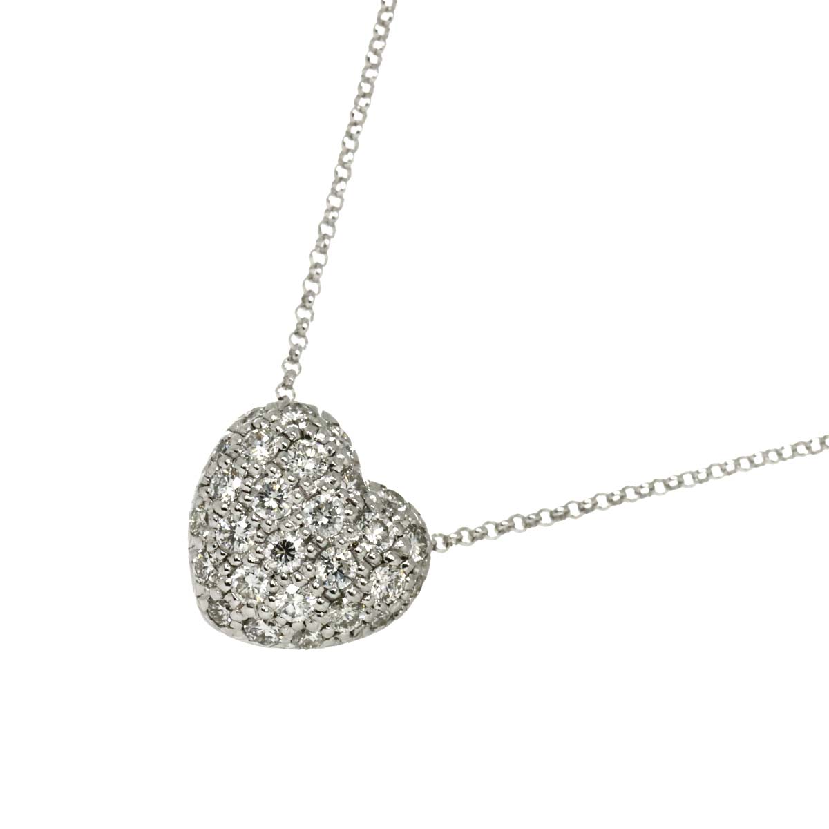 Diamond 0.50ct Necklace 18K WG White Gold 750