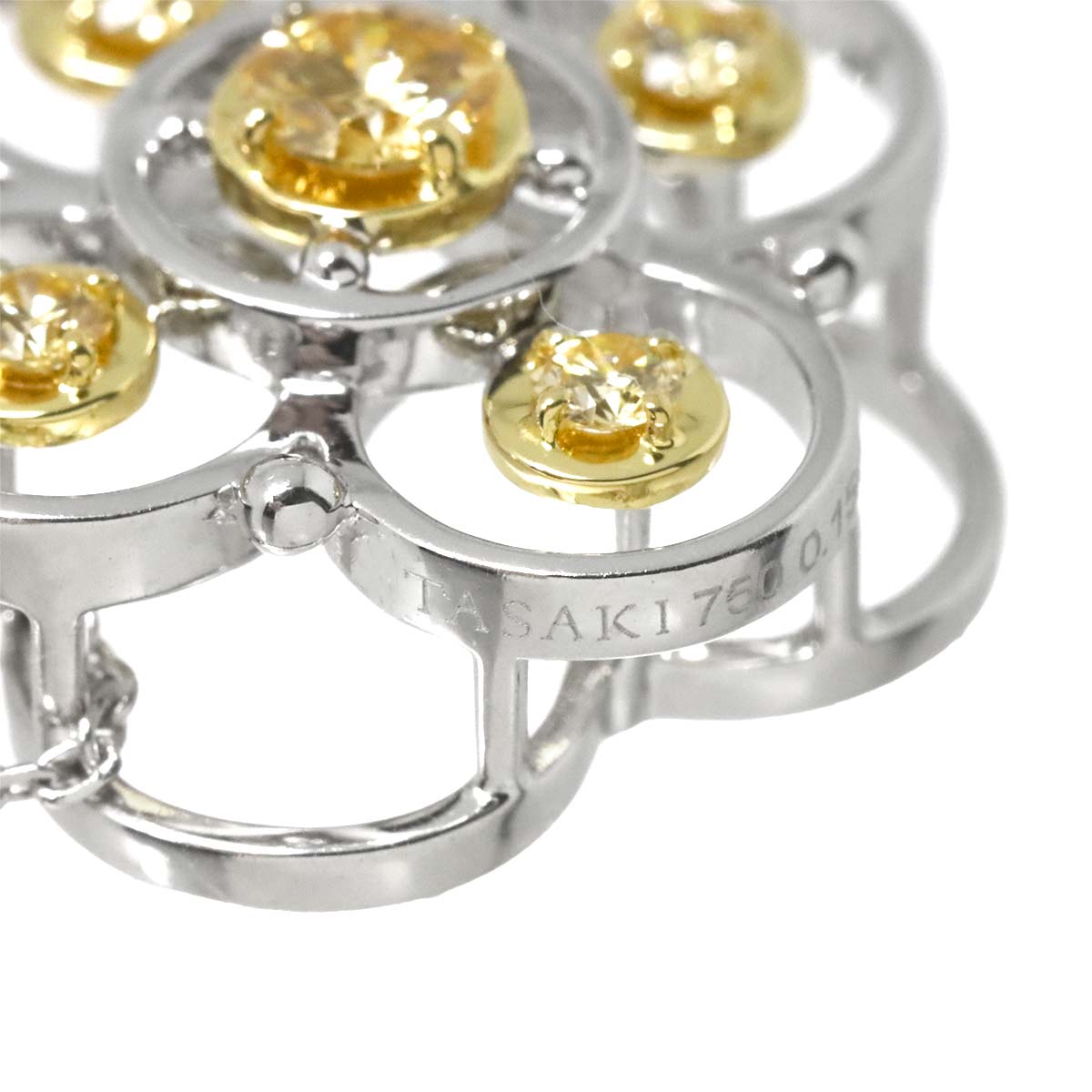 Diamond 0.15ct/0.13ct Necklace 18K WG 750