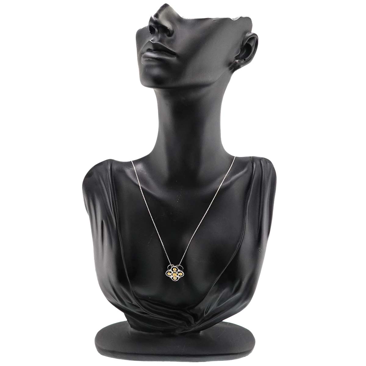 Diamond 0.15ct/0.13ct Necklace 18K WG 750