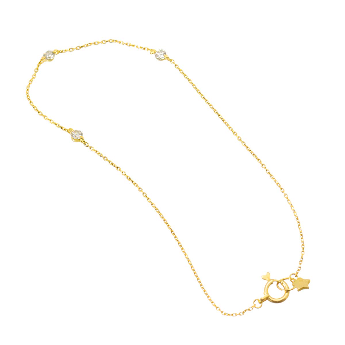 Diamond 0.15ct Bracelet 18K YG 750