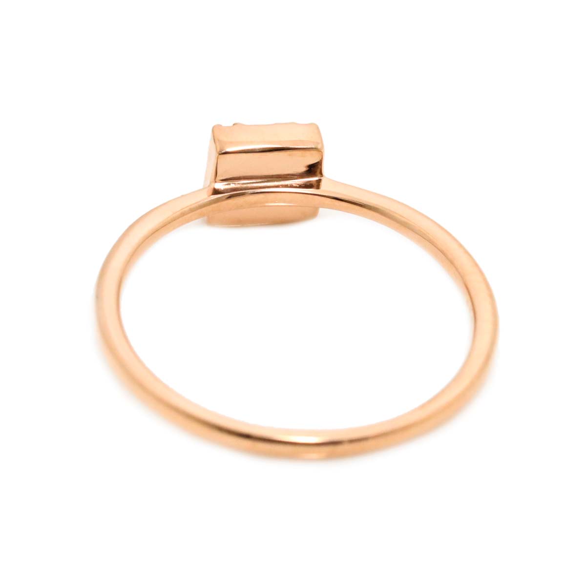 Diamond 0.10ct Ring 10K PG Pink Gold 416 Size5.5-5.75(US)