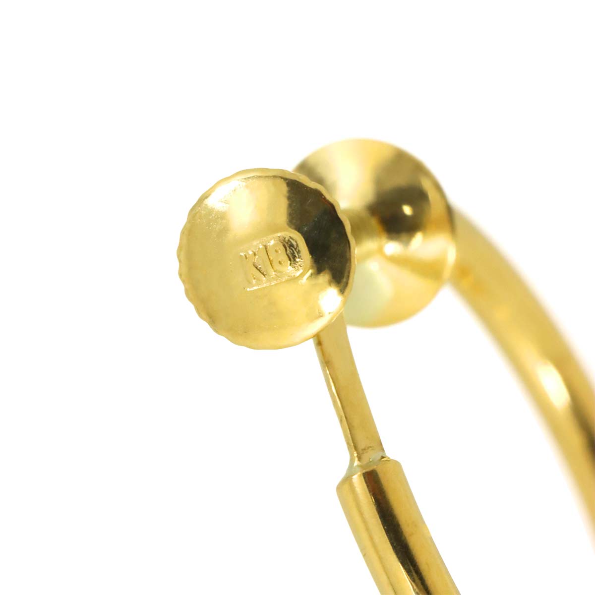 Diamond 0.15ct/0.15ct Earrings 18K K18 YG 750