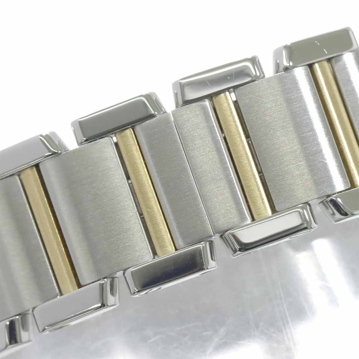 Tank Francaise SM W51007Q4 750 YG Quartz Cream Dial Ladies