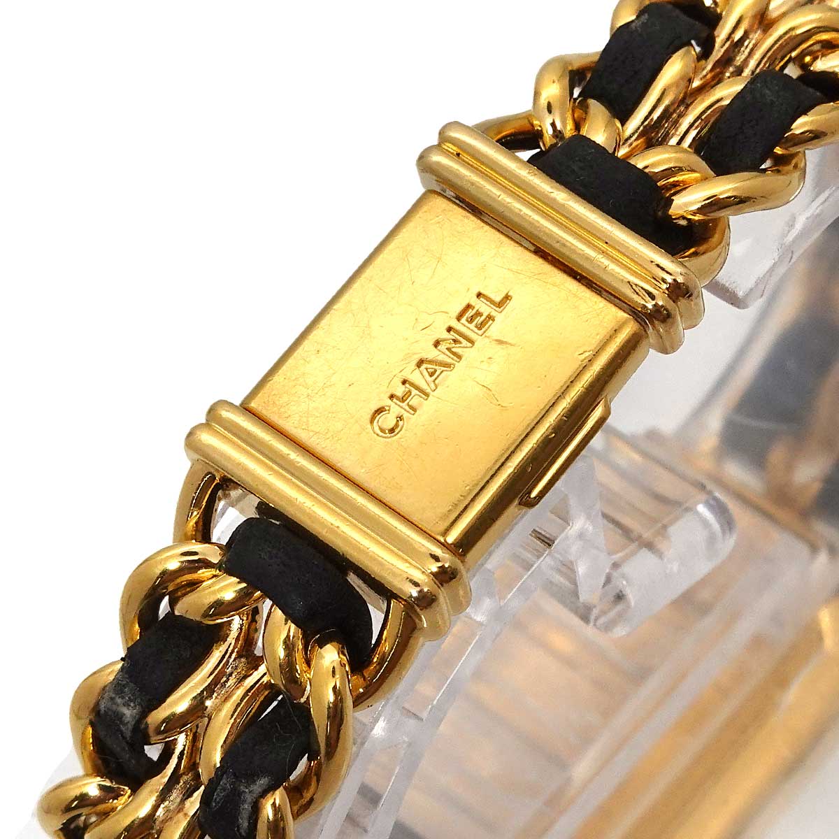 Premiere Size L H0001 Vintage Quartz Black Dial Ladies Watch