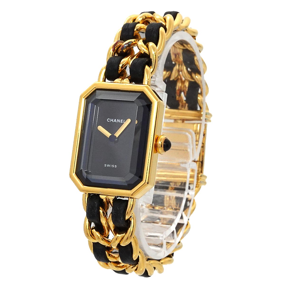 Premiere Size M H0001 Vintage Quartz Black Dial Ladies Watch