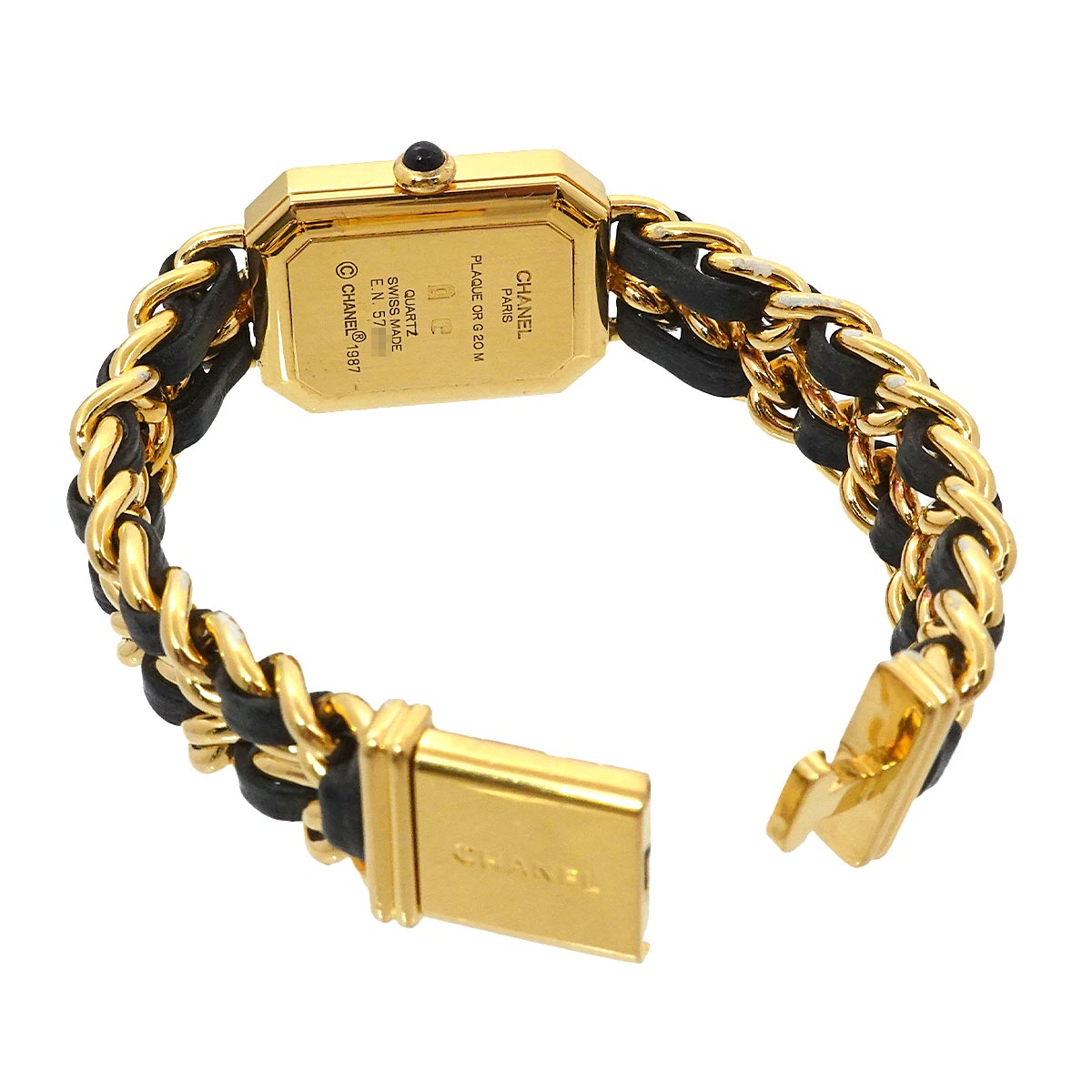 Premiere Size M H0001 Vintage Quartz Black Dial Ladies Watch