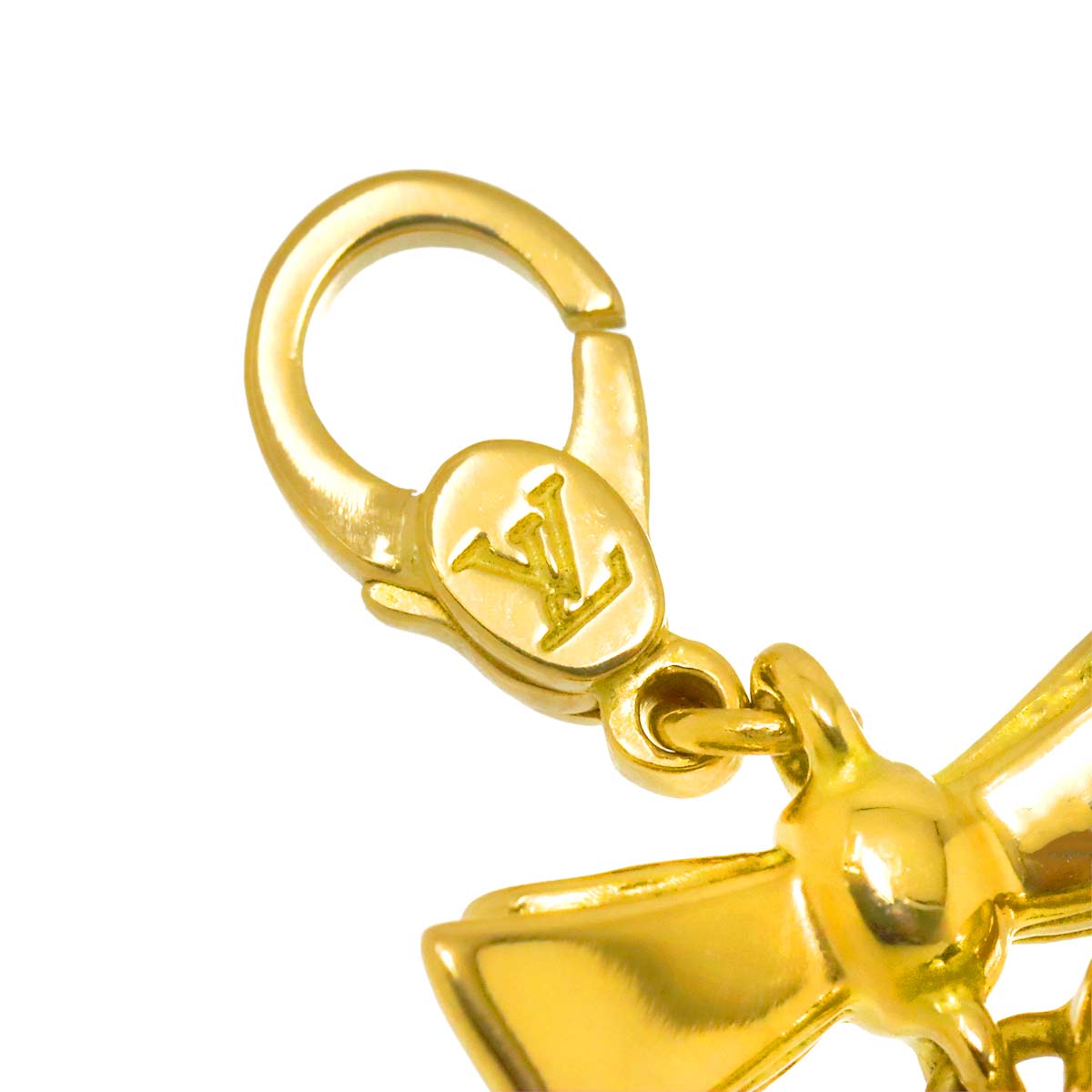 Monogram Heart Charm Pendant Top 18K YG 750