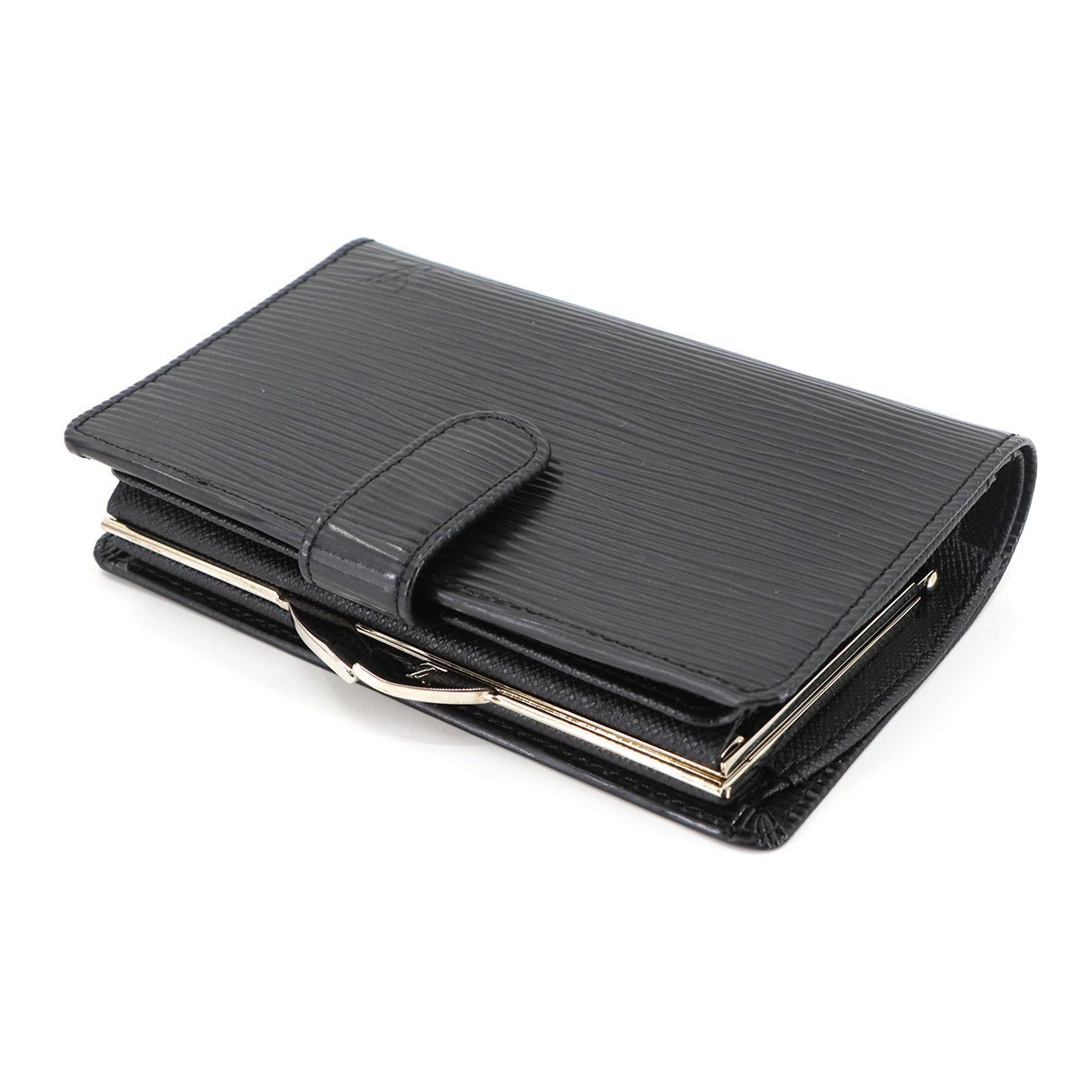 Epi Viennois Wallet Leather Noir M63242 Purse