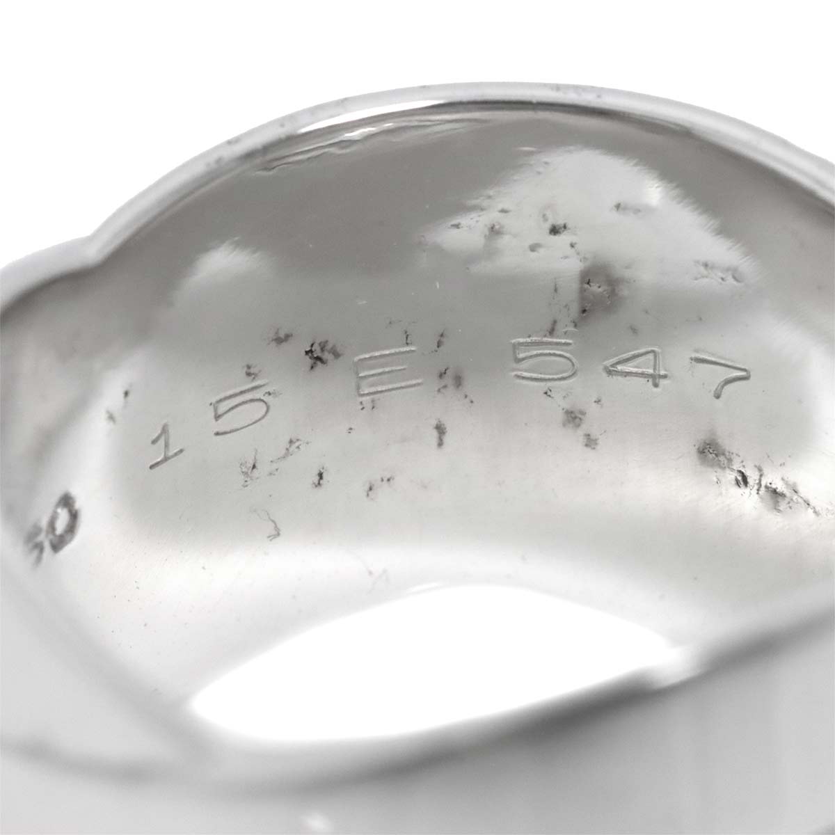 Diamond Ring 18K White Gold 750 size6.25-6.5(US)