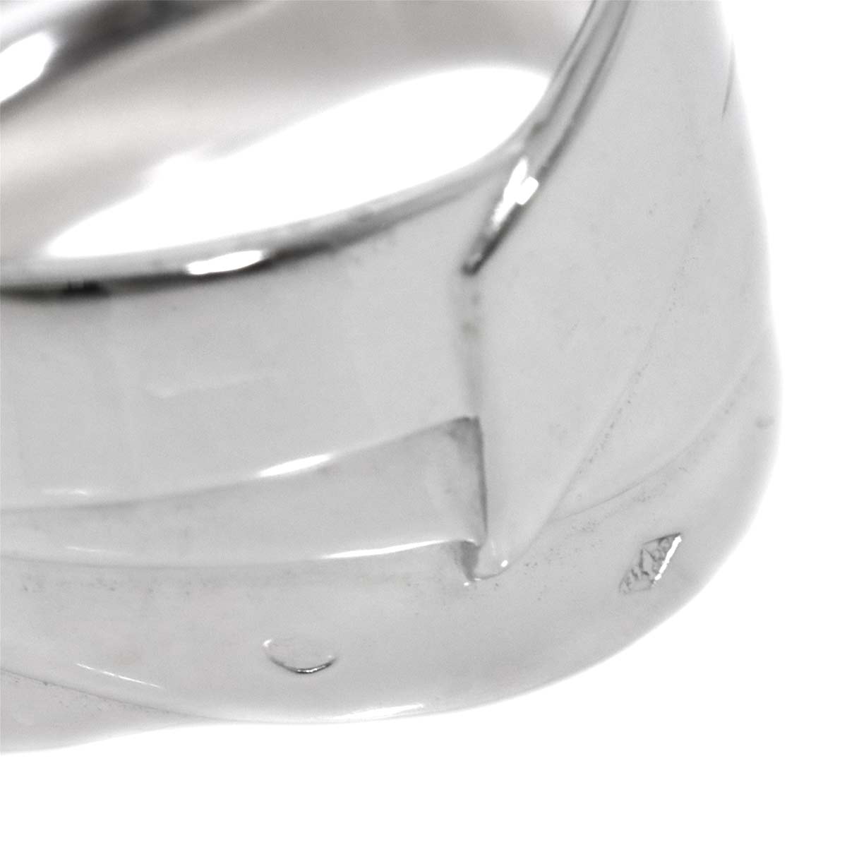 Diamond Ring 18K White Gold 750 size6.25-6.5(US)