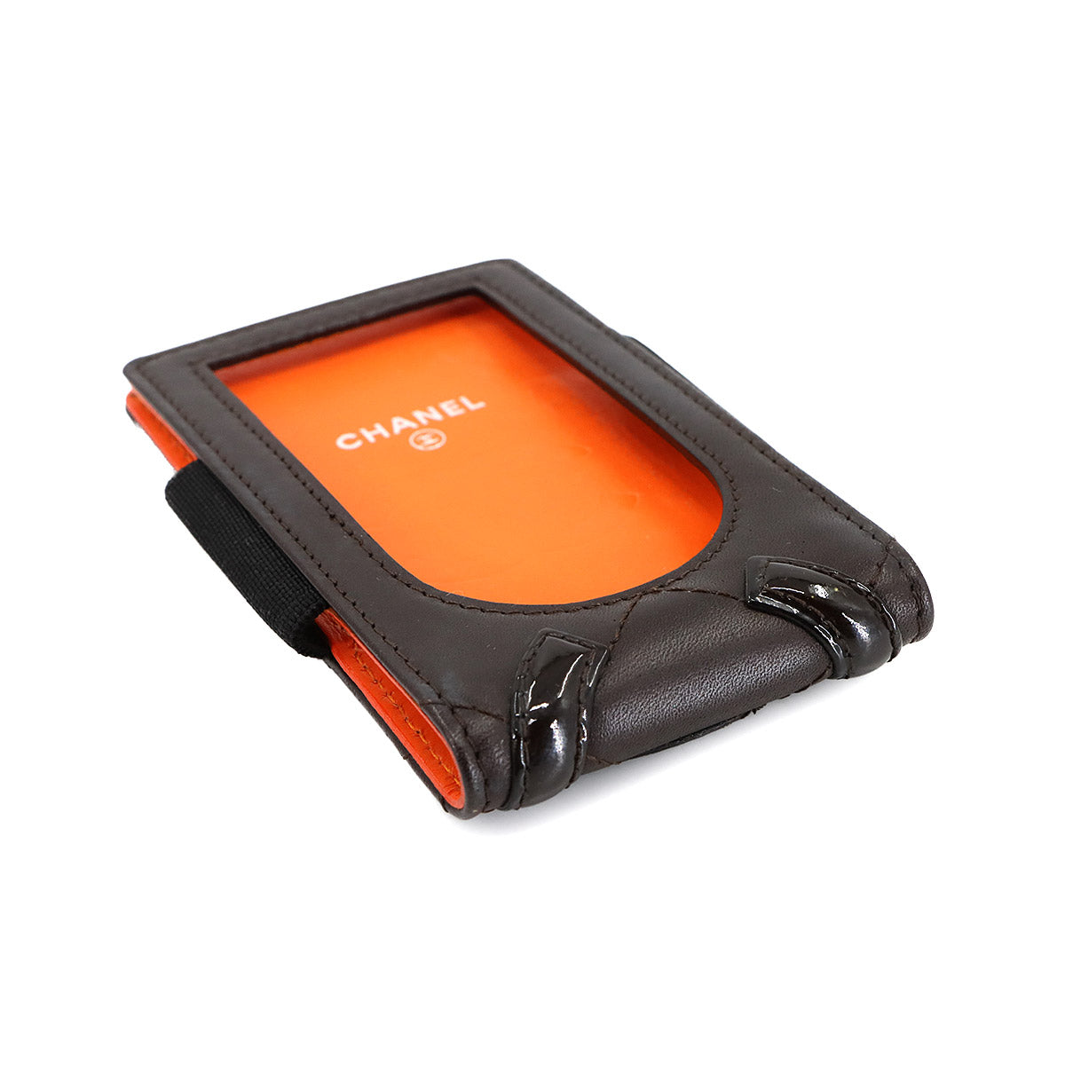 Cambon Line iPod Case Leather Enamel Brown