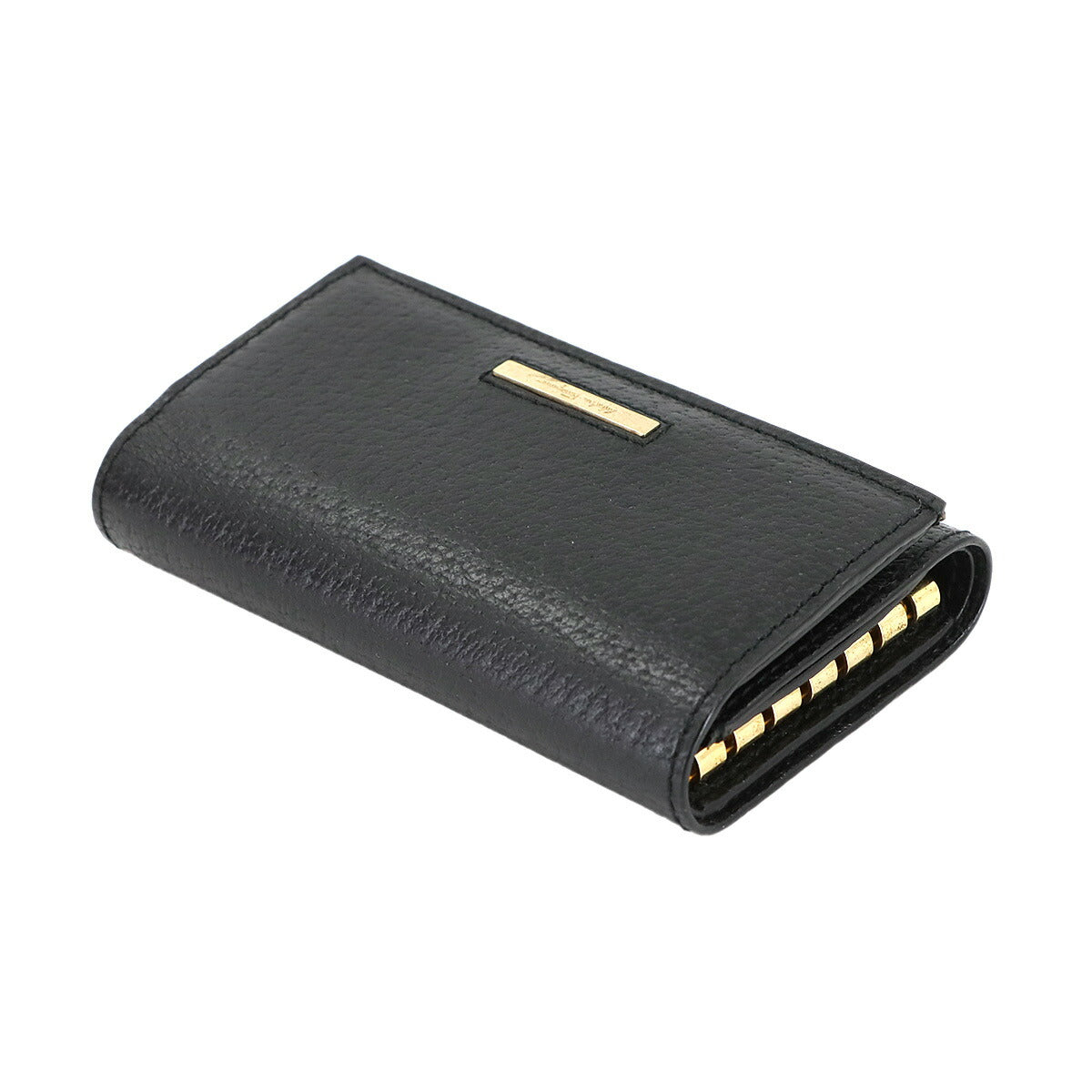 6 Key Case Leather Black