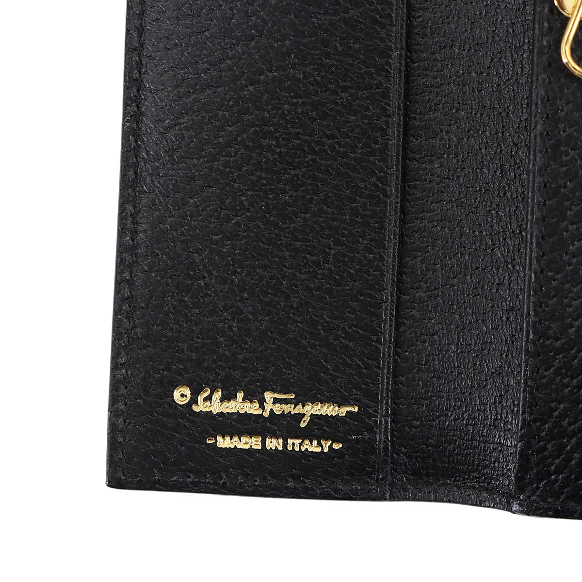 6 Key Case Leather Black