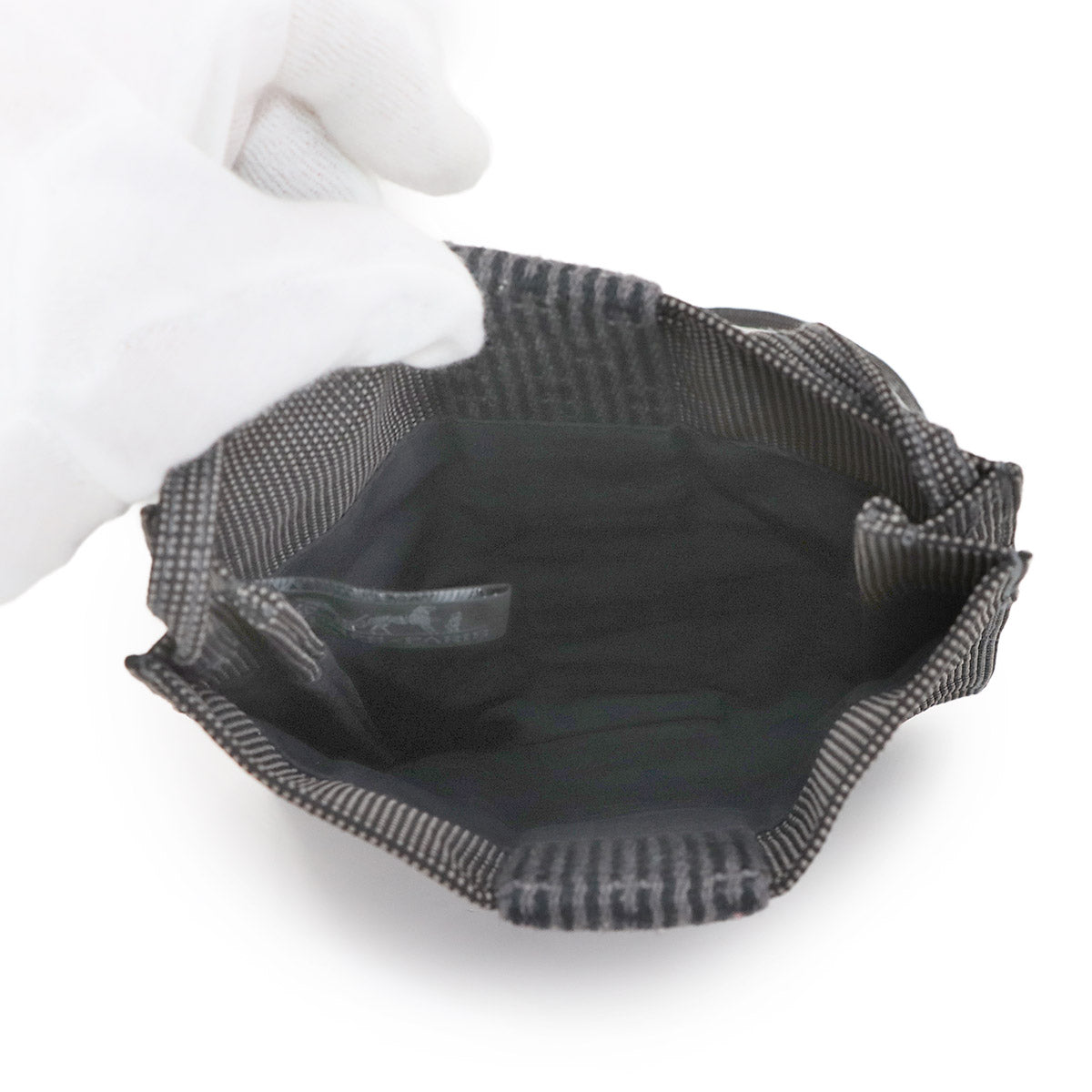 Herline Pochette Shoulder Bag Canvas Gray Purse