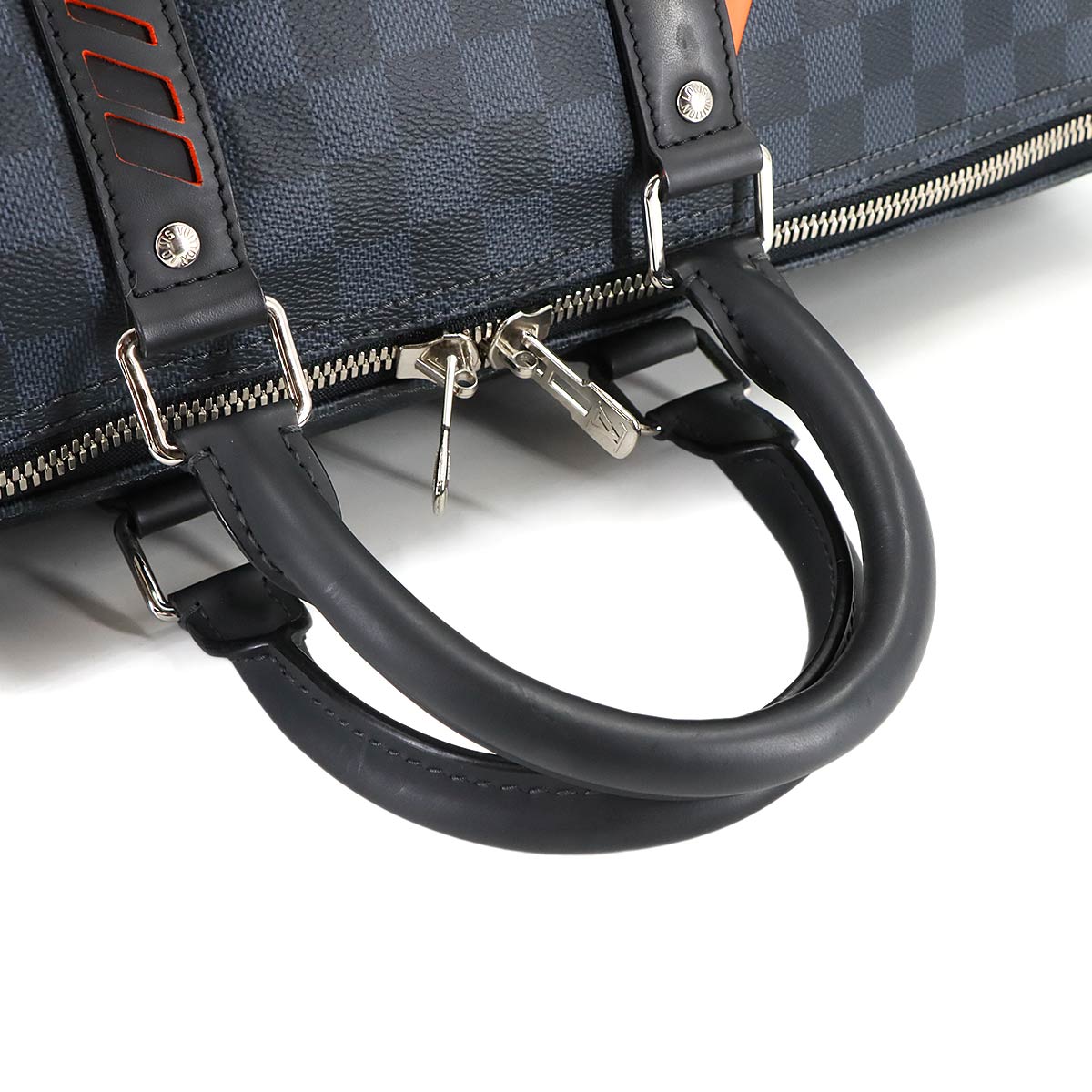 Damier Cobalt Keepall Bandouliere 45 Luggage N40166