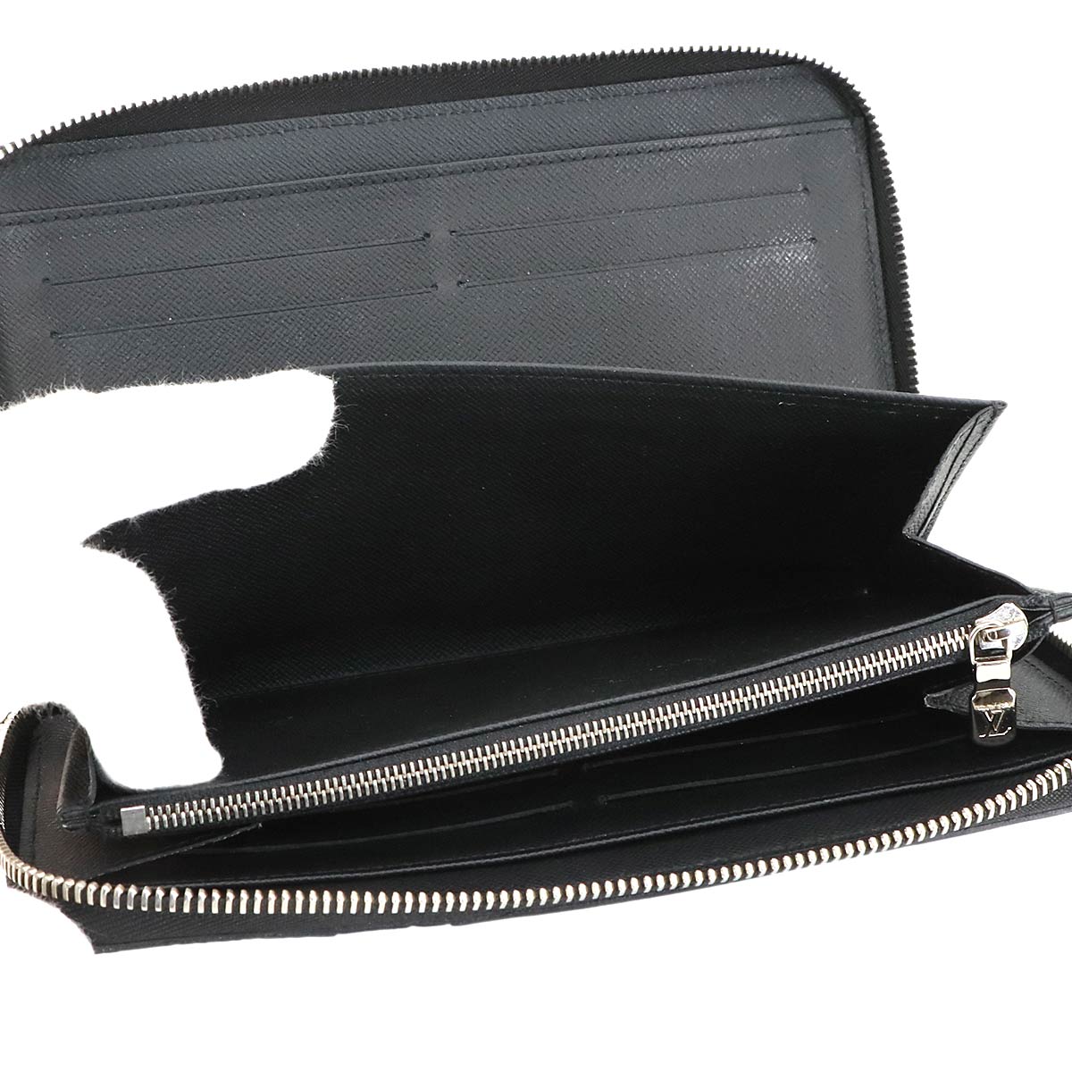 Epi Damier Graphite Zippy Organizer NM Long Wallet M69541