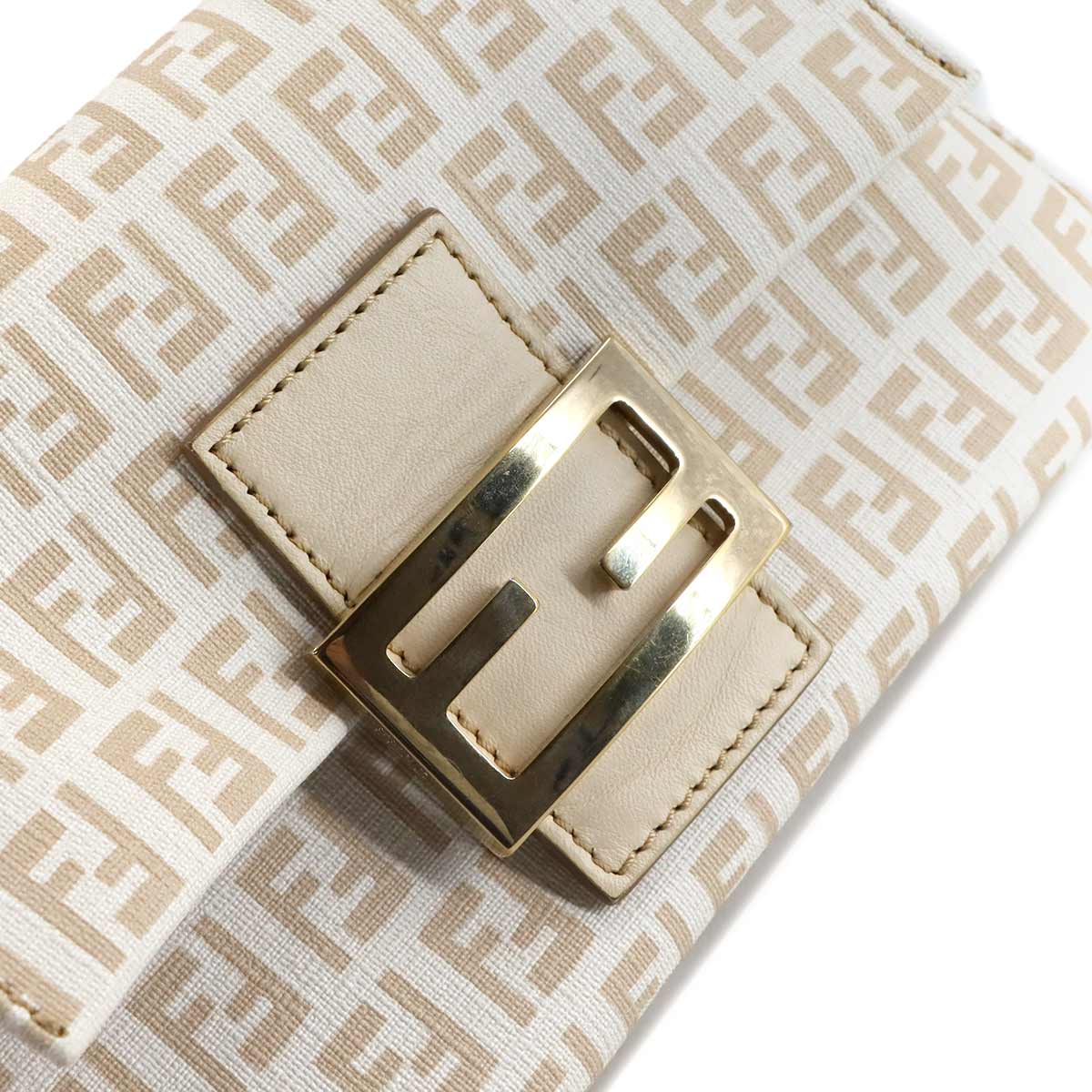 Zucchino Mini Mamma Baguette Shoulder Bag PVC Crema 8BR180