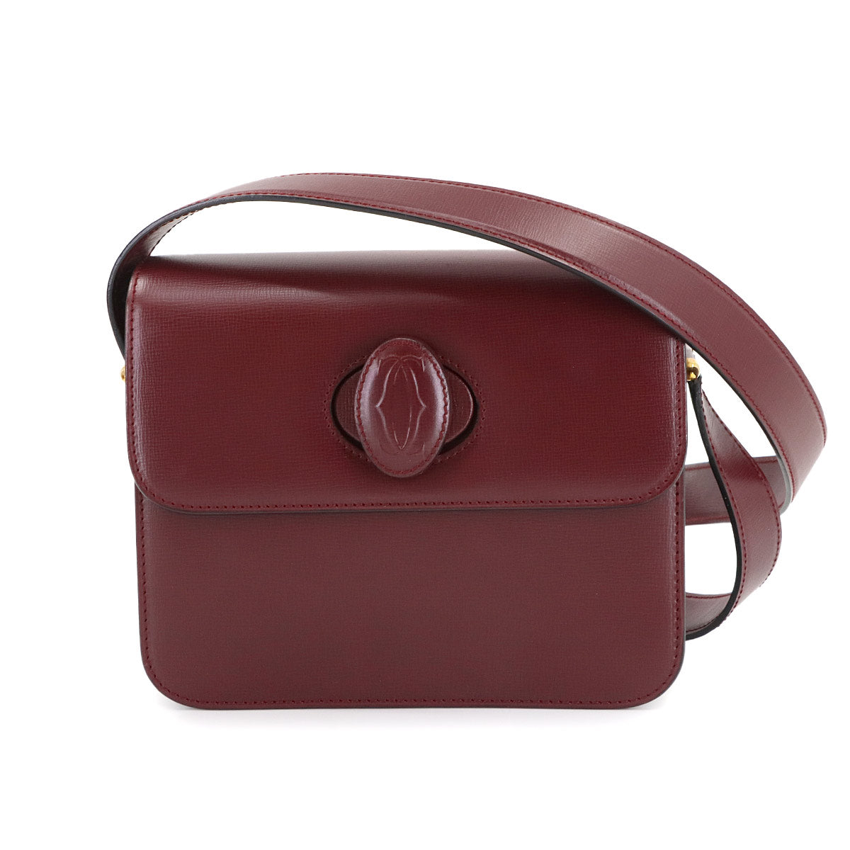 Must Line Shoulder Bag Leather Bordeaux Purse