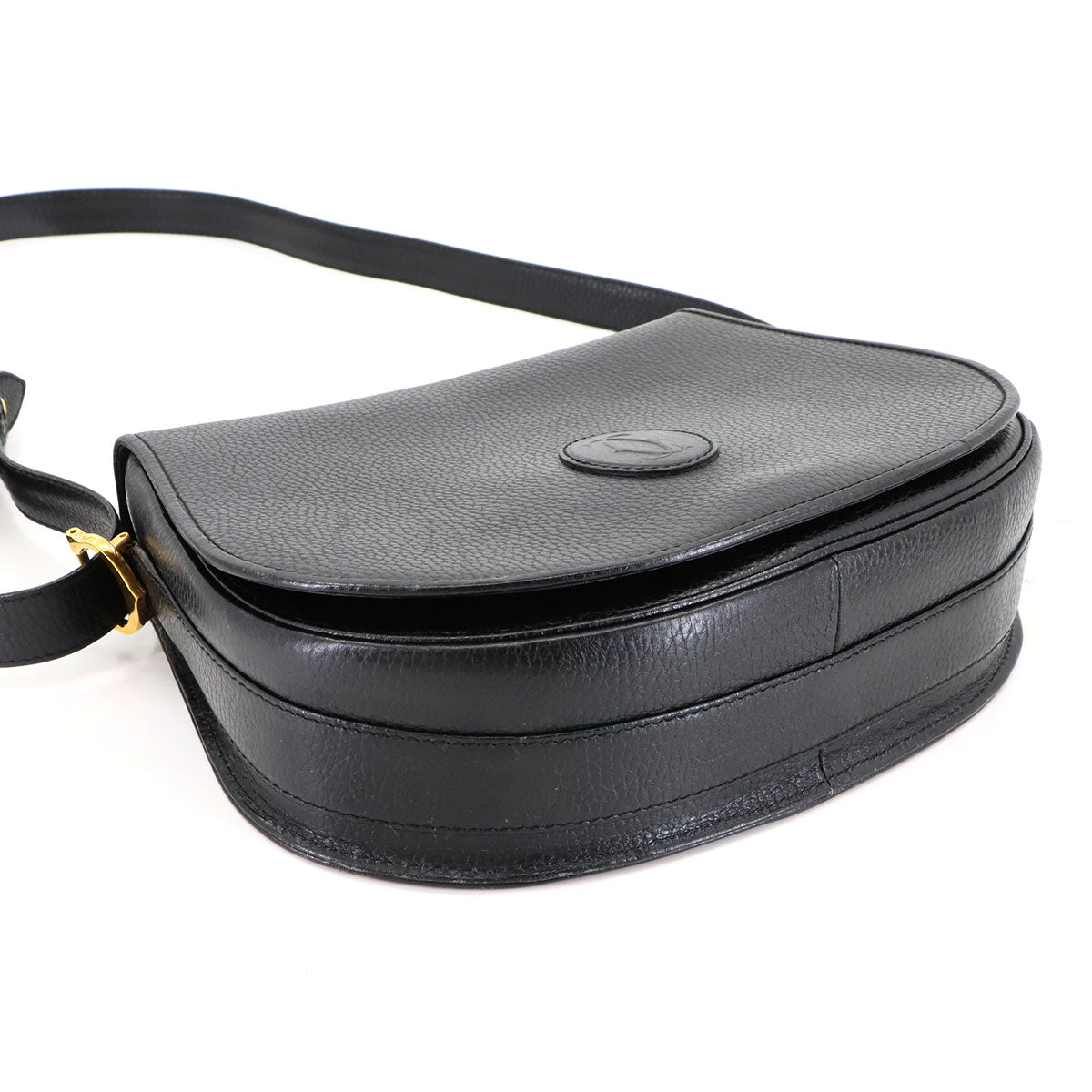 Must Line Shoulder Bag Leather Black Purse
