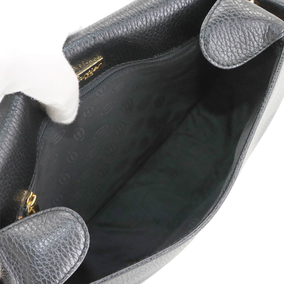 Must Line Shoulder Bag Leather Black Purse