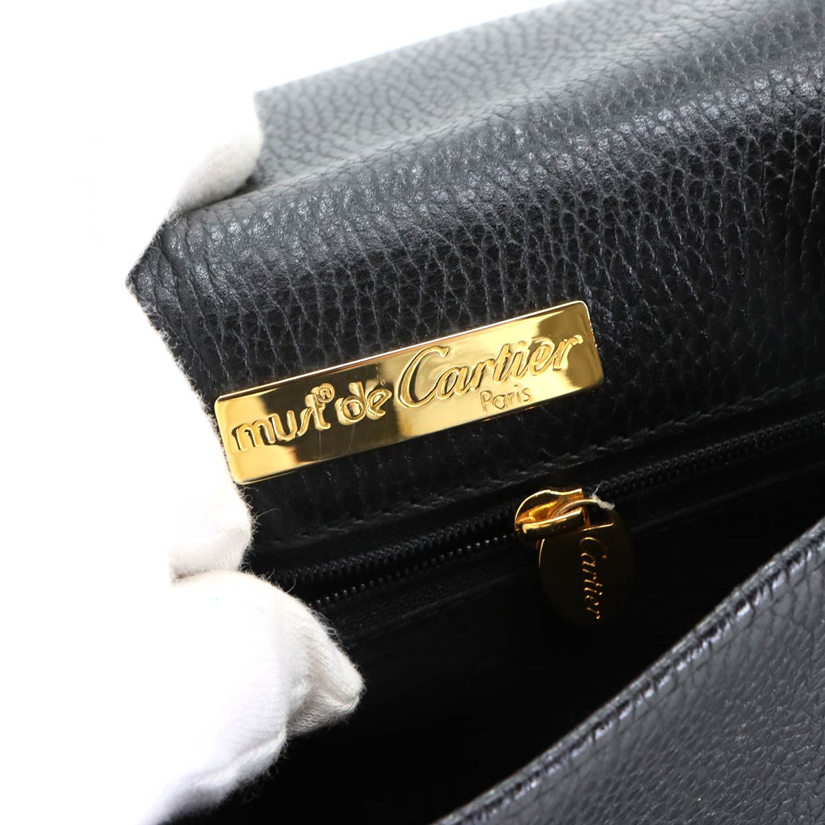 Must Line Shoulder Bag Leather Black Purse