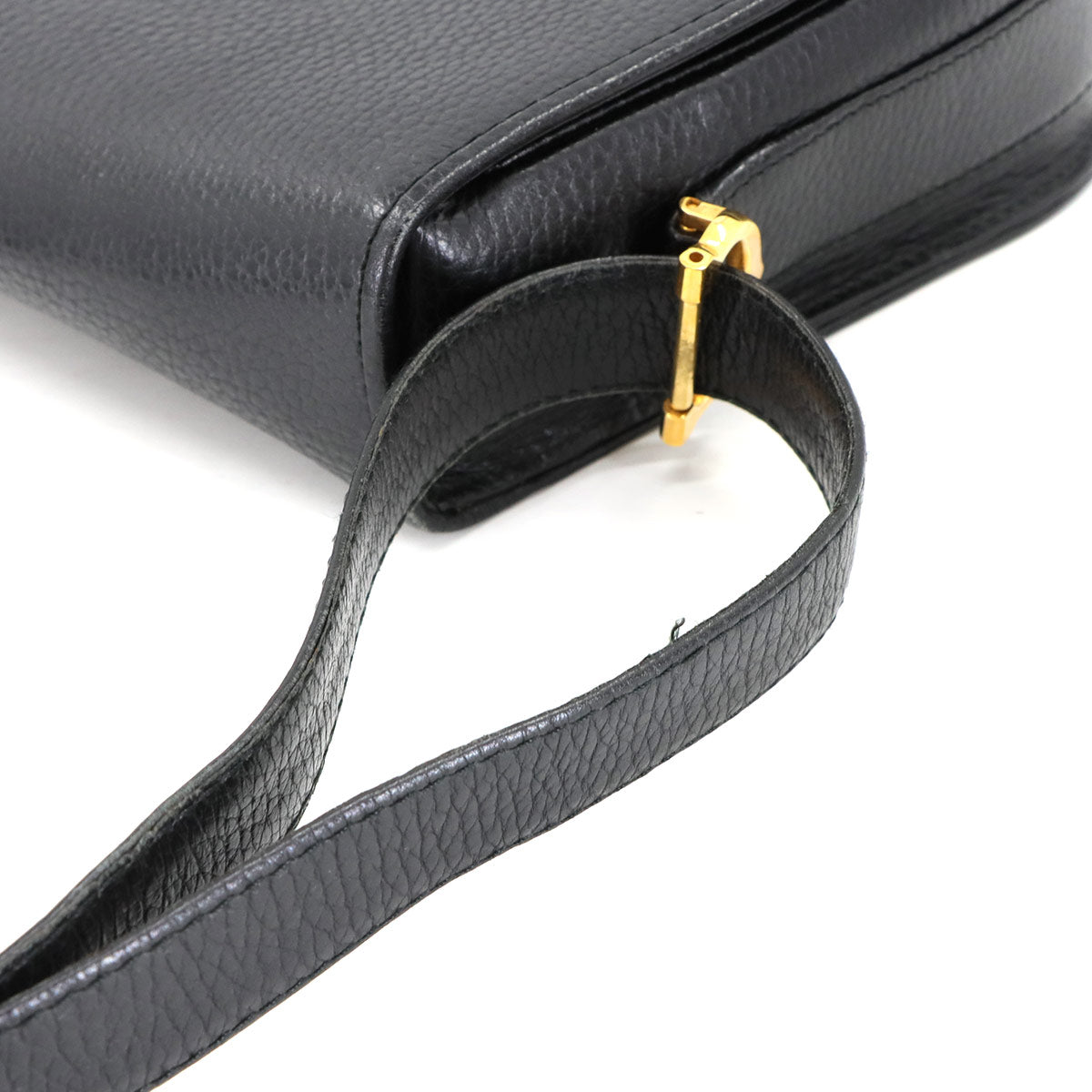 Must Line Shoulder Bag Leather Black Purse