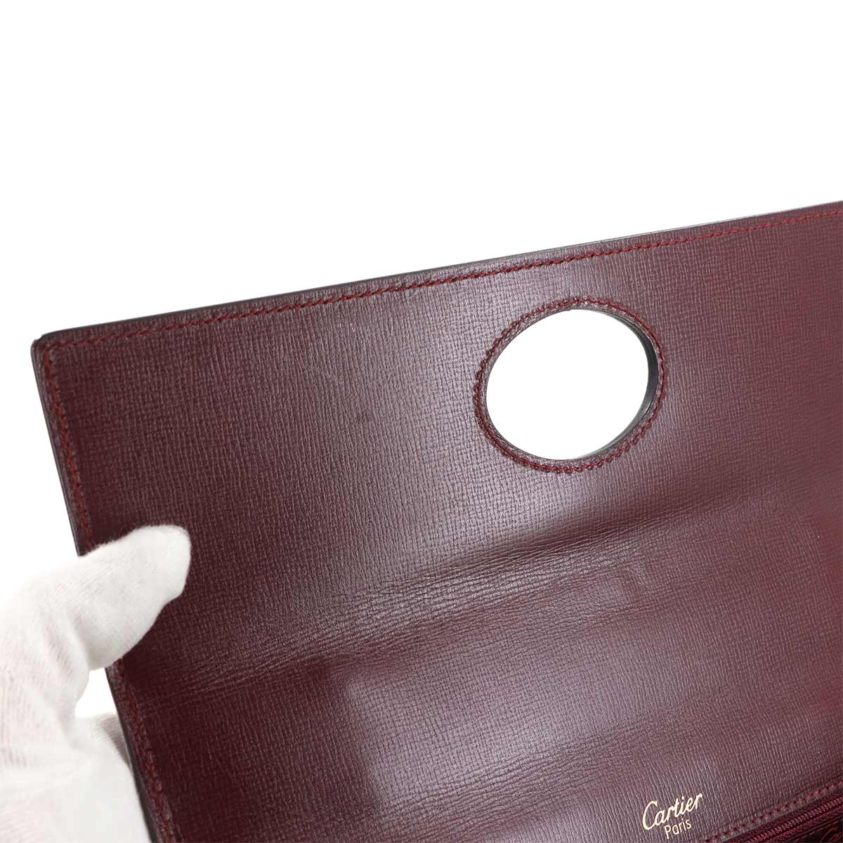 Must Hand Bag Leather Bordeaux Purse