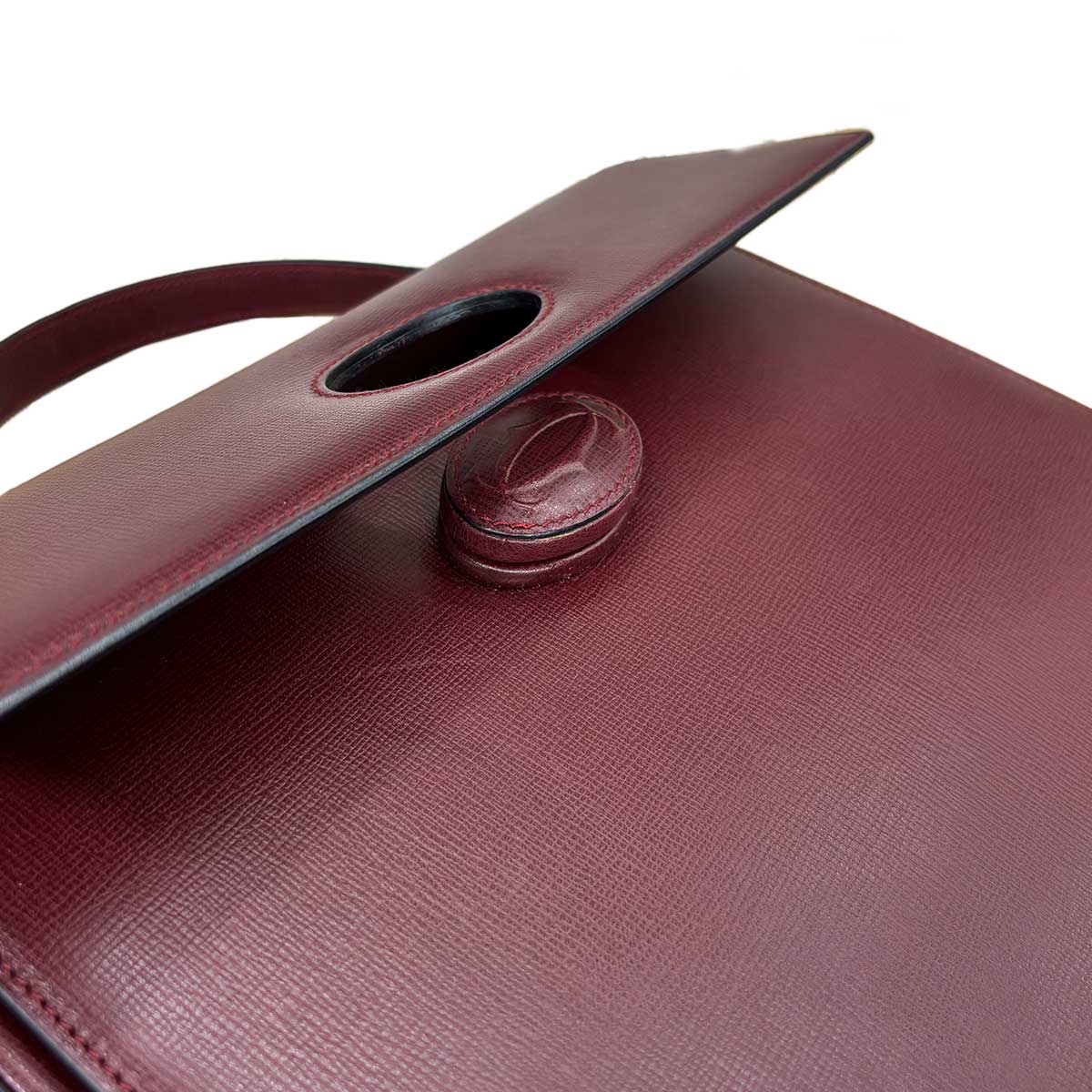Must Hand Bag Leather Bordeaux Purse