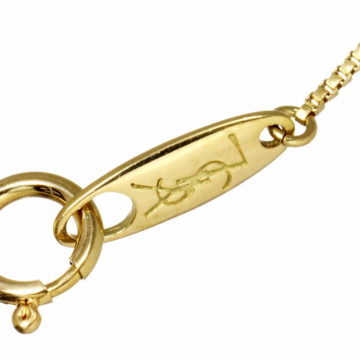 Diamond 0.12ct Heart Necklace 18K K18 YG 750