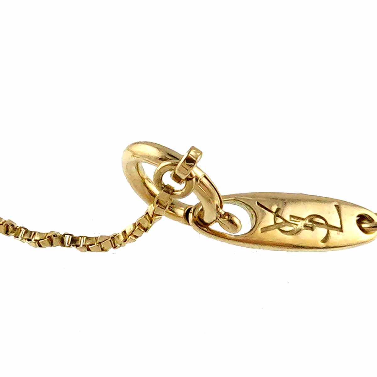 Diamond 0.12ct Heart Necklace 18K K18 YG 750