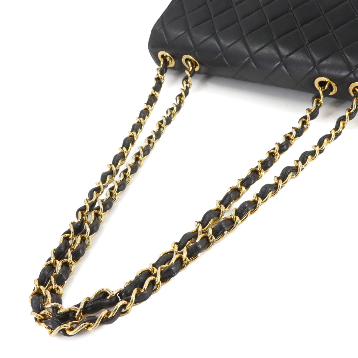 Matelasse 30 Chain Shoulder Bag Leather Black A04412 Vintage