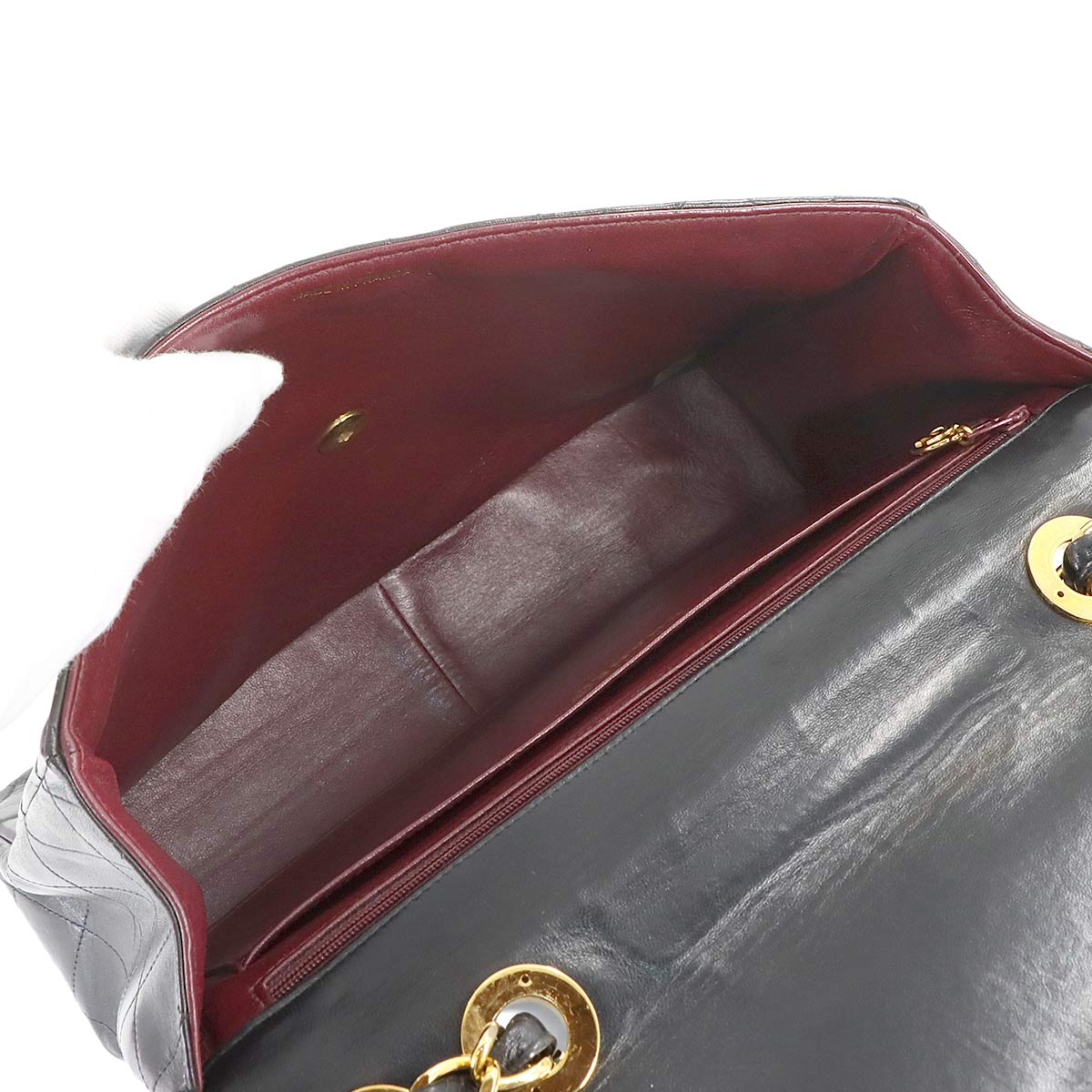 Matelasse 30 Chain Shoulder Bag Leather Black A04412 Vintage