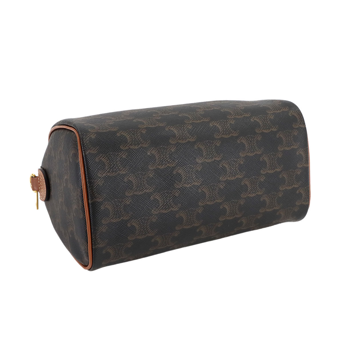 Triomphe Small Boston Bag Hand Shoulder PVC Leather 113772