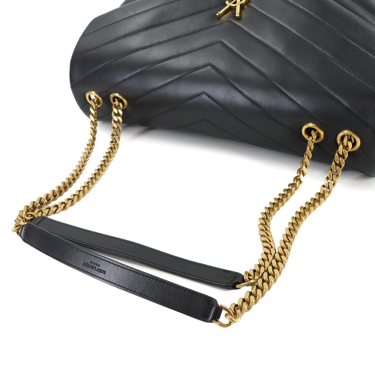 Loulou Large Shoulder Bag Leather Black 574947