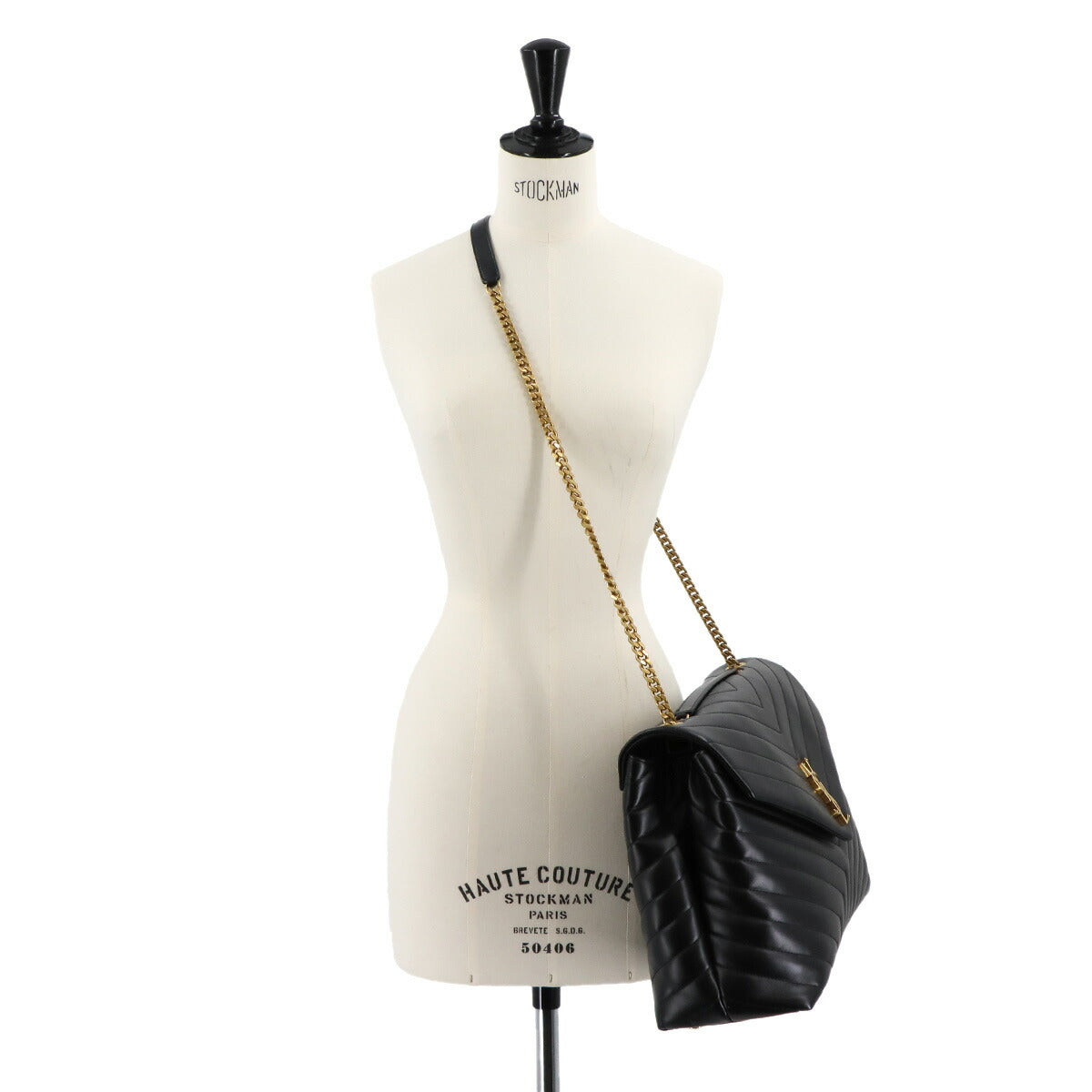 Loulou Large Shoulder Bag Leather Black 574947