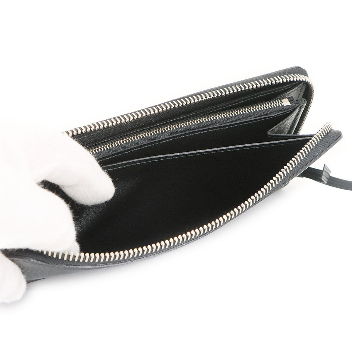 Epi Portefeuille Clemence Wallet Leather Noir M60915