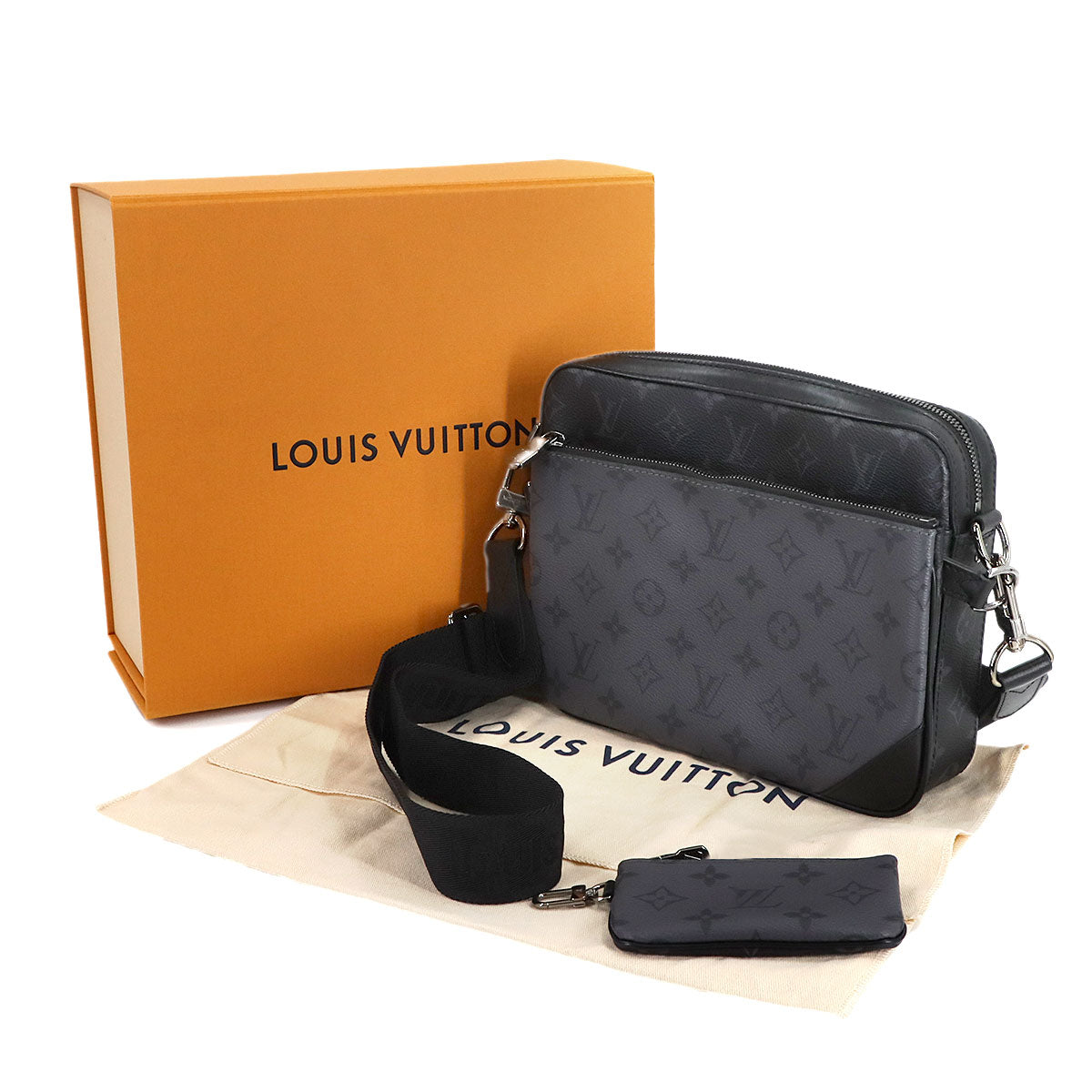 Monogram Eclipse Trio Messenger Shoulder Bag M69443 Purse