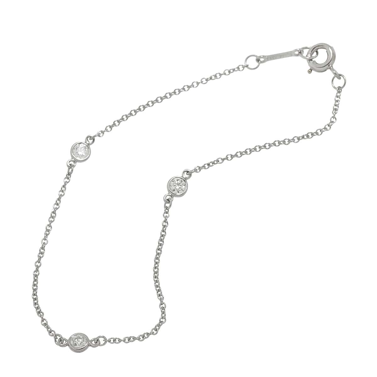 By The Yard Diamond 3P Bracelet Platinum