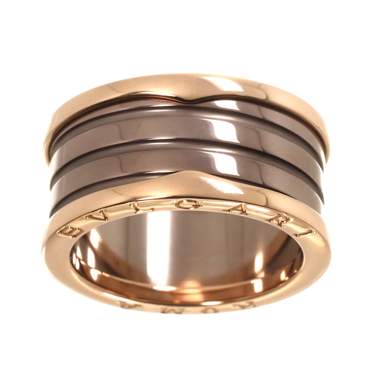 B-ZERO1 4Band Roma Ring METAL 18K PG 750 Size63 9.5(US)