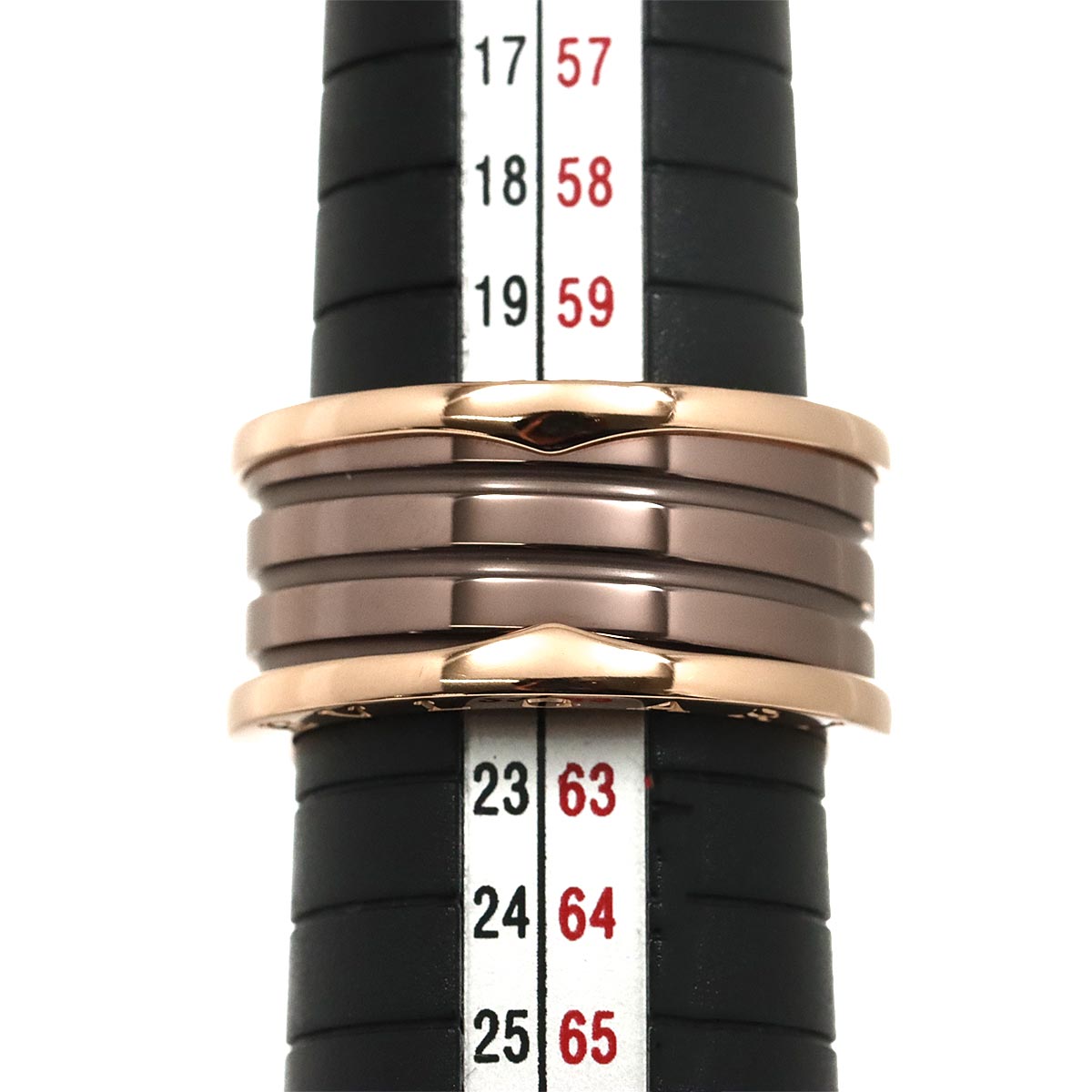 B-ZERO1 4Band Roma Ring METAL 18K PG 750 Size63 9.5(US)