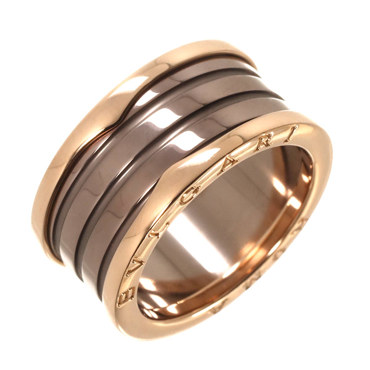 B-ZERO1 4Band Roma Ring METAL 18K PG 750 Size63 9.5(US)