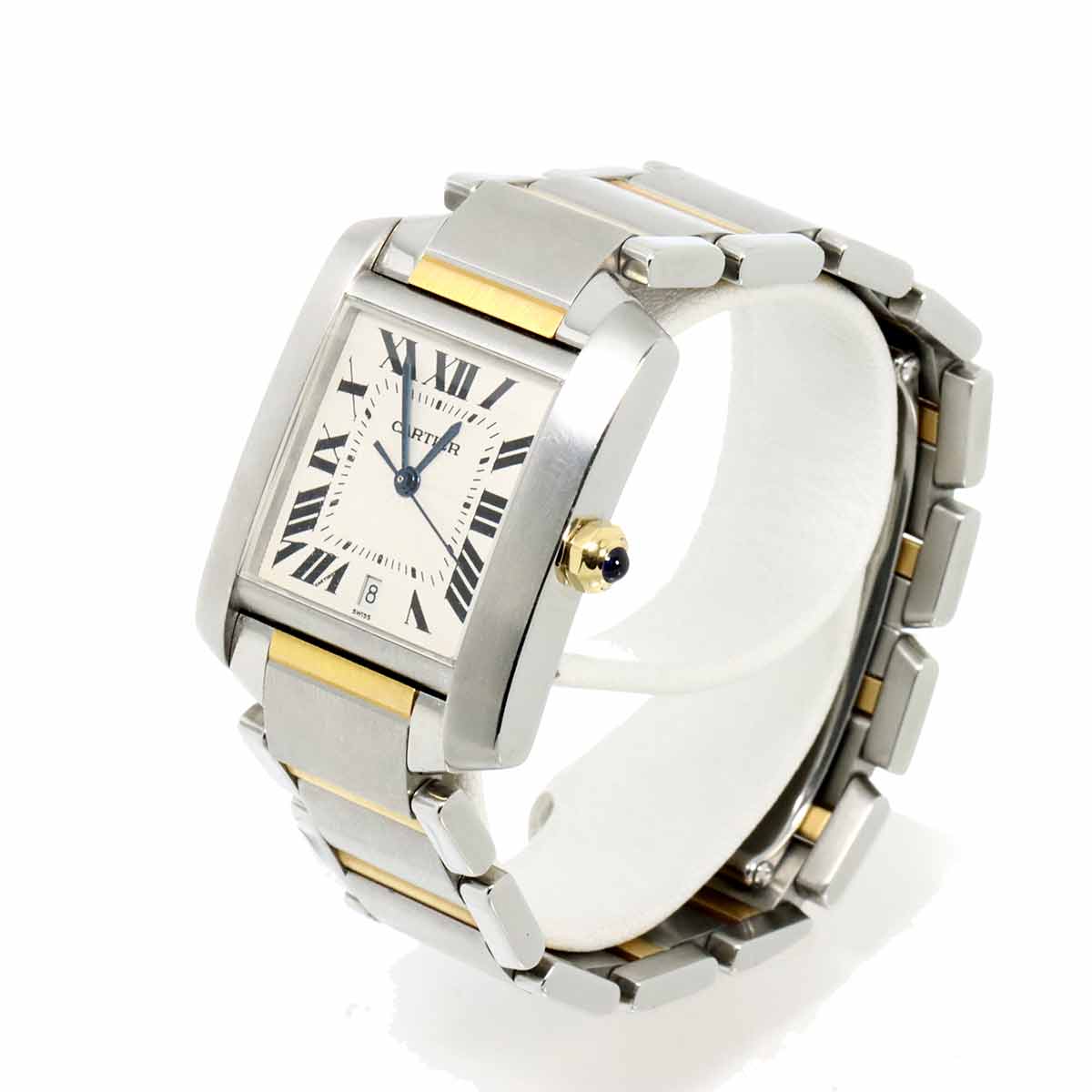 Tank Francaise LM W51005Q4 Automatic YG Silver Dial Mens